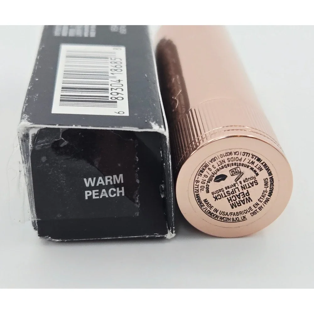Anastasia Beverly Hills Satin Lipstick Warm Peach 3g 0.10oz New In Box